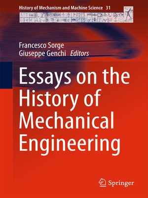 cover image of Essays on the History of Mechanical Engineering